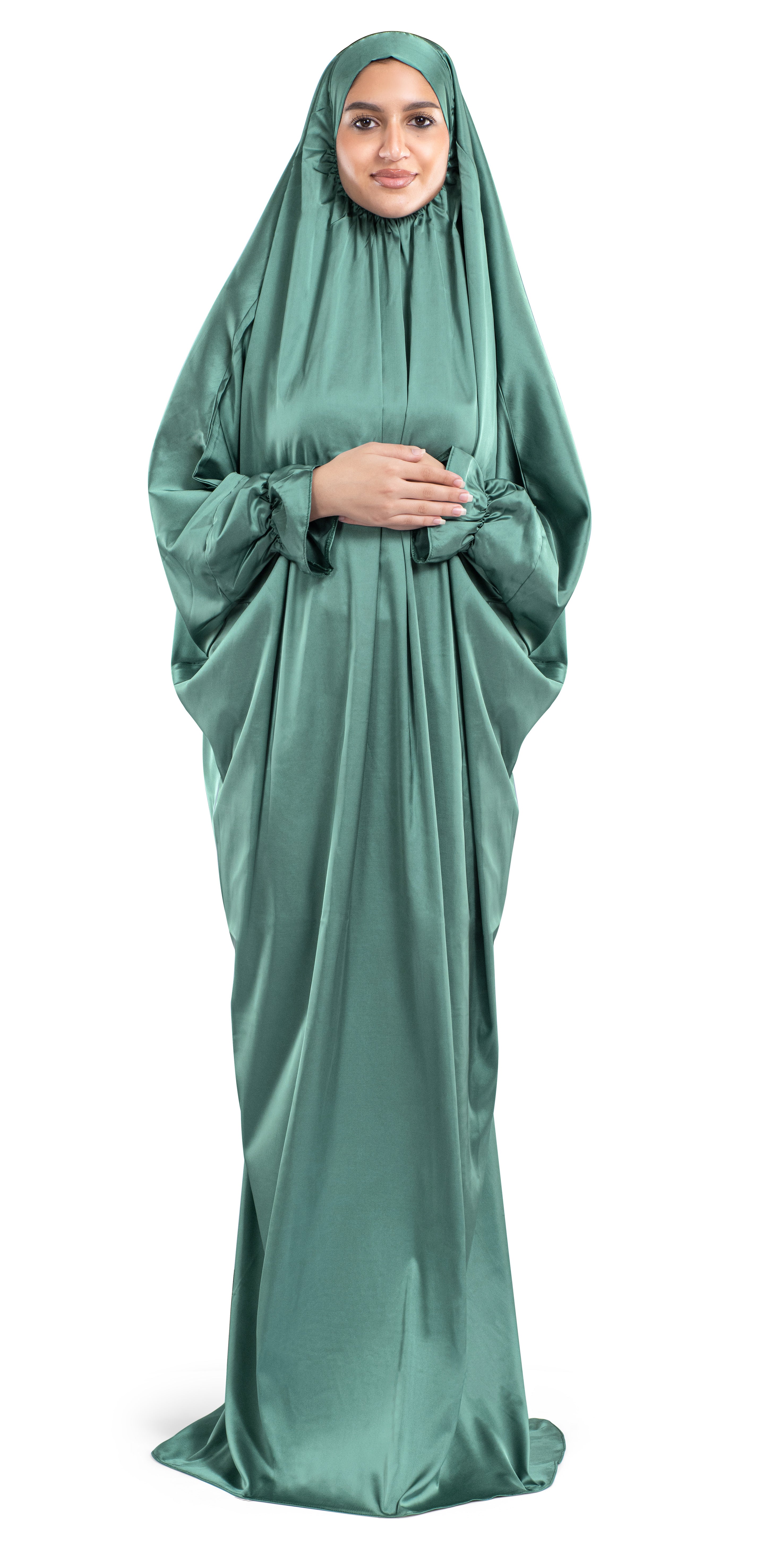 Jade Satin Islamic Prayer Wear