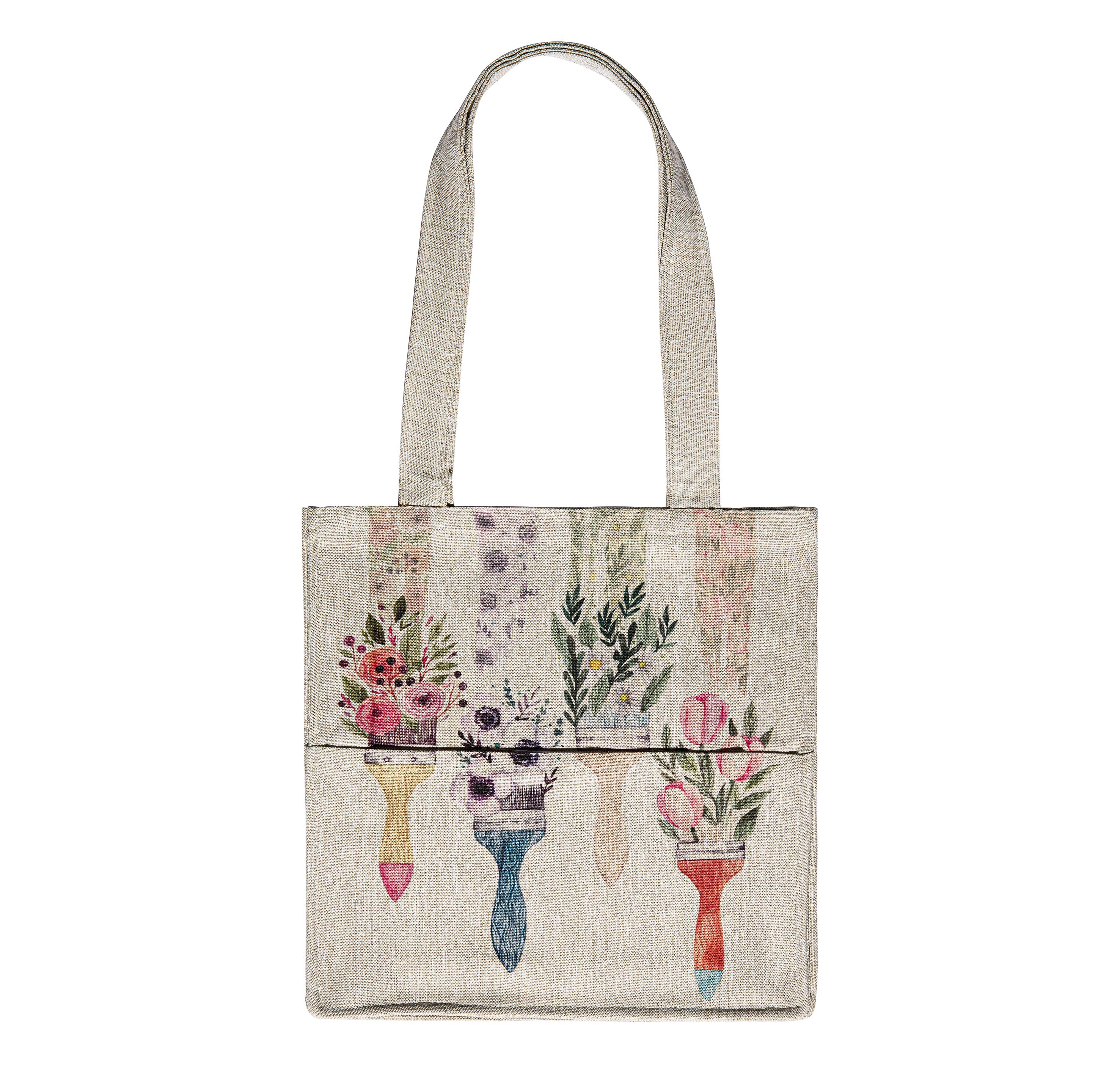 Flower Brushes Tote Bag