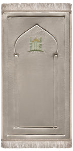 Soft Cream Embroidery Prayer Mat