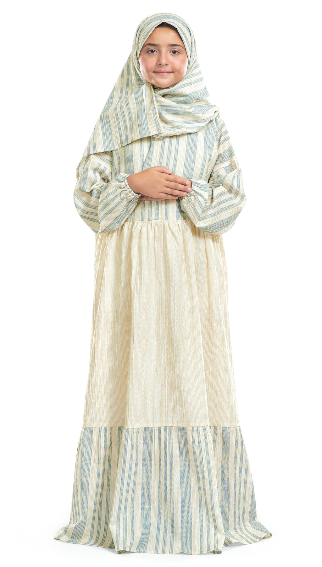 Cloudii Striped Islamic Junior Prayer Wear