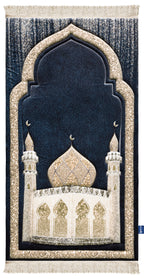 Blue Shimmer Premium Prayer Mat