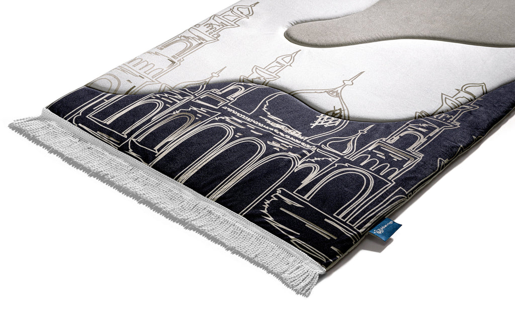 Taupe Mosque Premium Prayer Mat