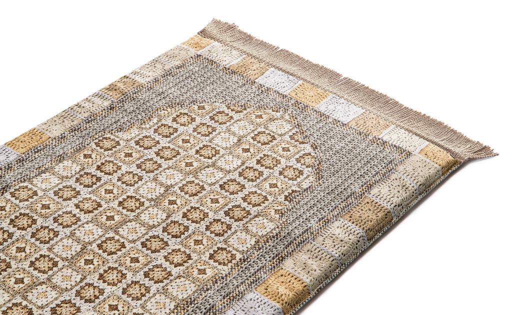 Brownish Croshet Medical Prayer Mat
