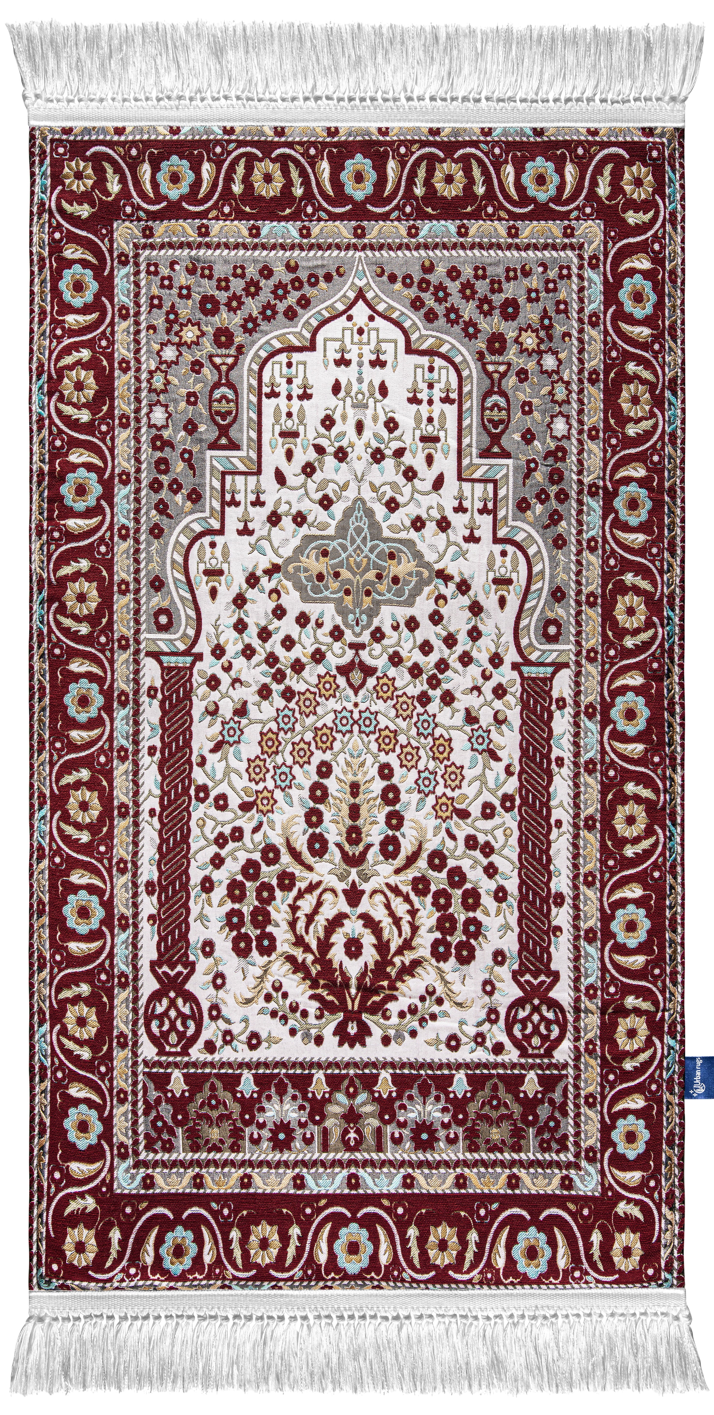 Turkish Red Mihrab Naseej Prayer Mat