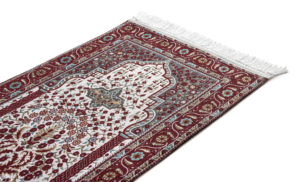 Turkish Red Mihrab Naseej Prayer Mat