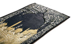 Dark Arabic Calligraphy Premium Prayer Mat