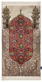 Reddish Flory Premium Prayer Mat