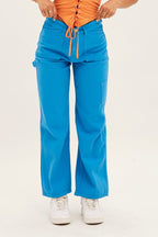 Blue Carpenter Cargo Pocket Jeans