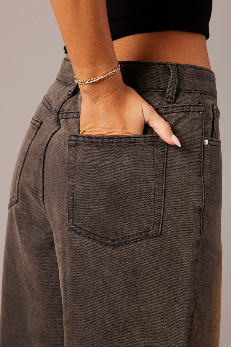 Denim Wide Leg Jean High Rise