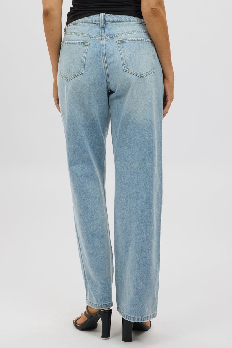 Denim Baggy Jeans Low Rise