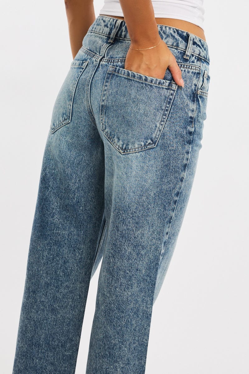 Denim Baggy Jeans Low Rise
