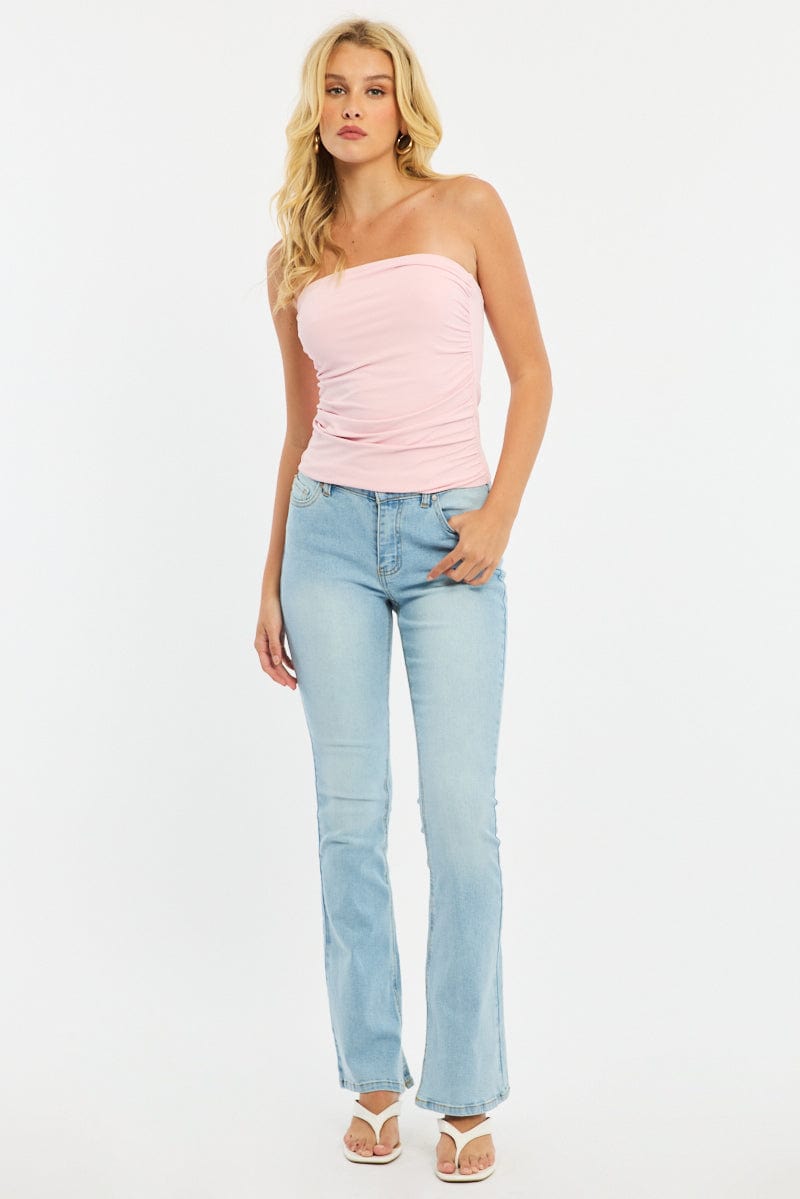 Denim Flare Jeans Mid Rise