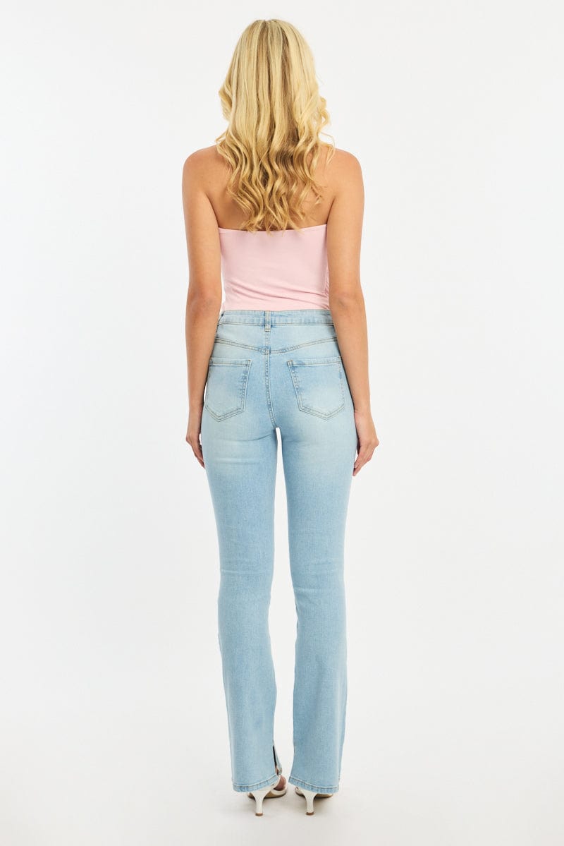 Denim Flare Jeans Mid Rise