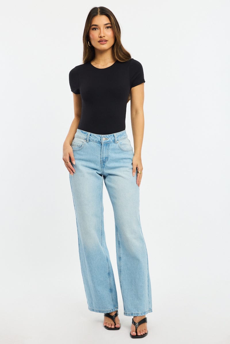 Denim Baggy Jeans Low Rise