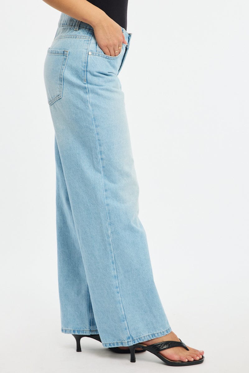 Denim Baggy Jeans Low Rise