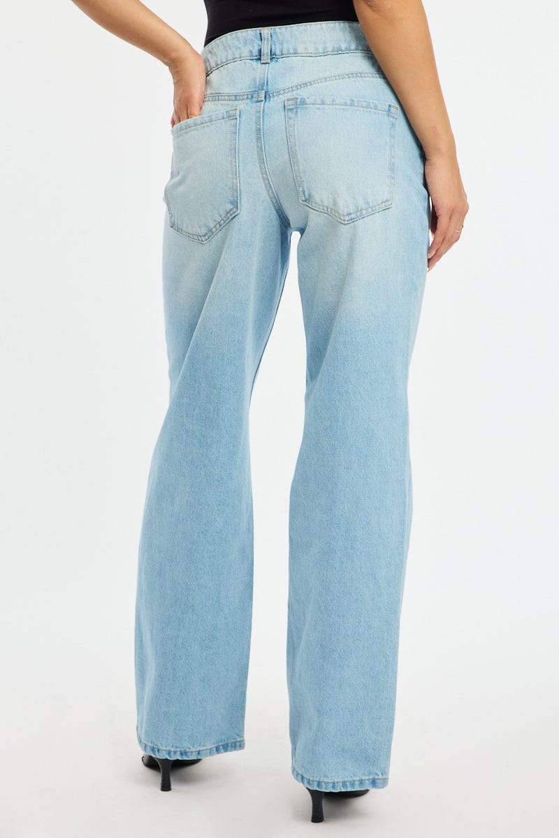 Denim Baggy Jeans Low Rise