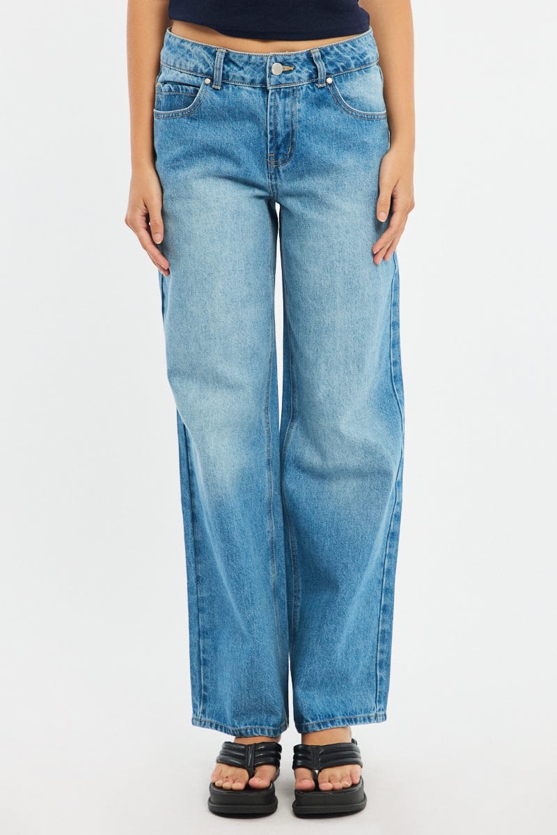Denim Baggy Jeans Low Rise