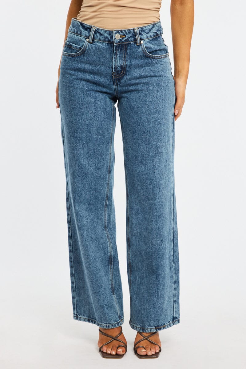 Denim Baggy Jeans Low Rise