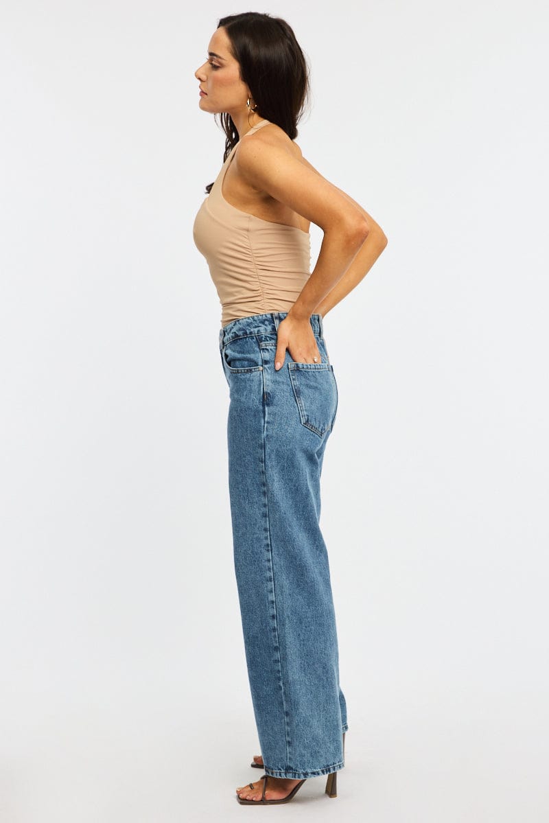 Denim Baggy Jeans Low Rise