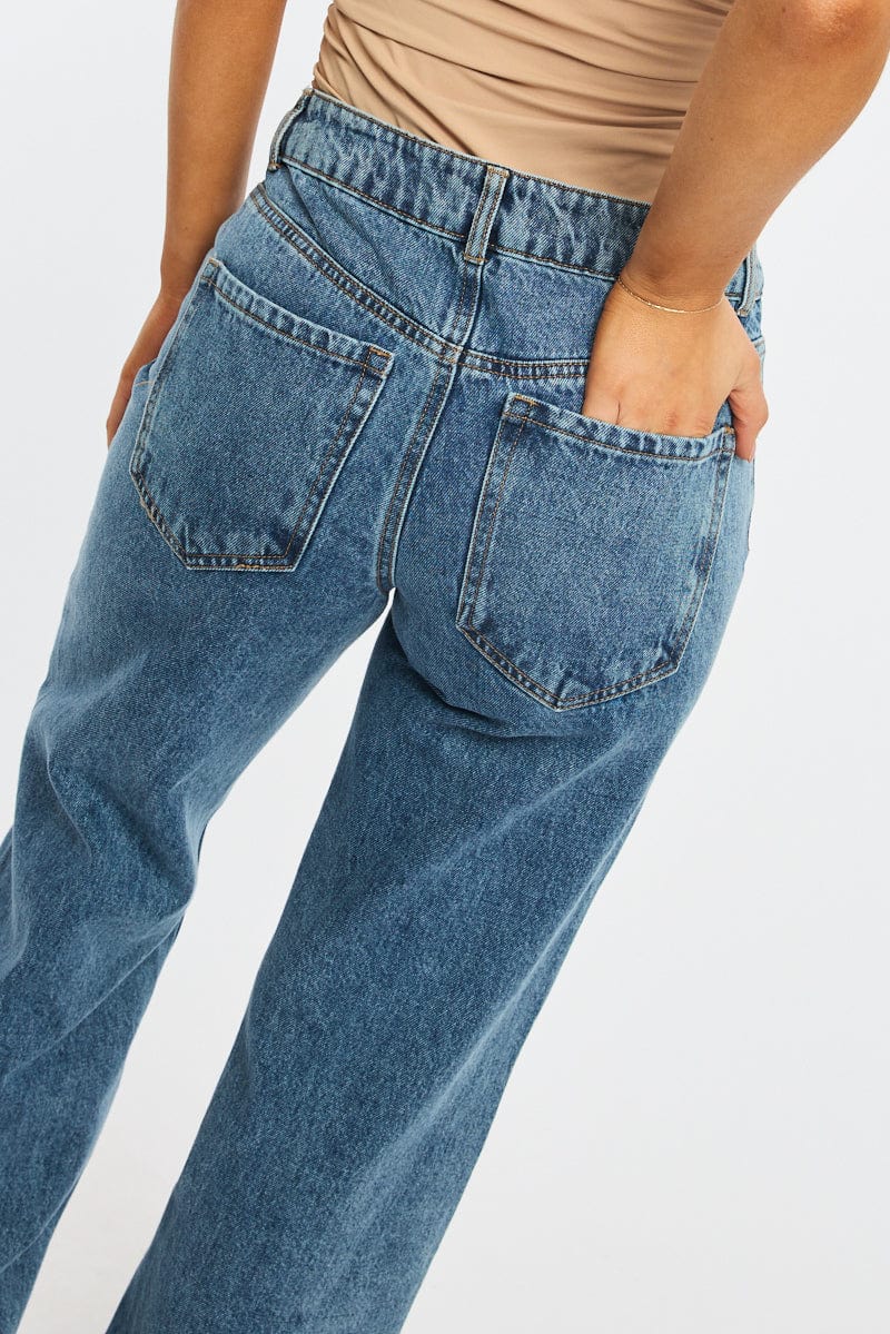Denim Baggy Jeans Low Rise