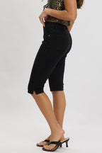 Black Capri Jeans Mid Rise