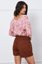 Brown Paper Bag Jeans High Waist Denim