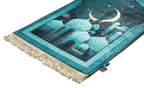 Cyan Arabian Night Original Prayer Mat