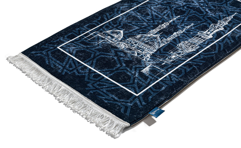 Blue Arabesque Original Prayer Mat