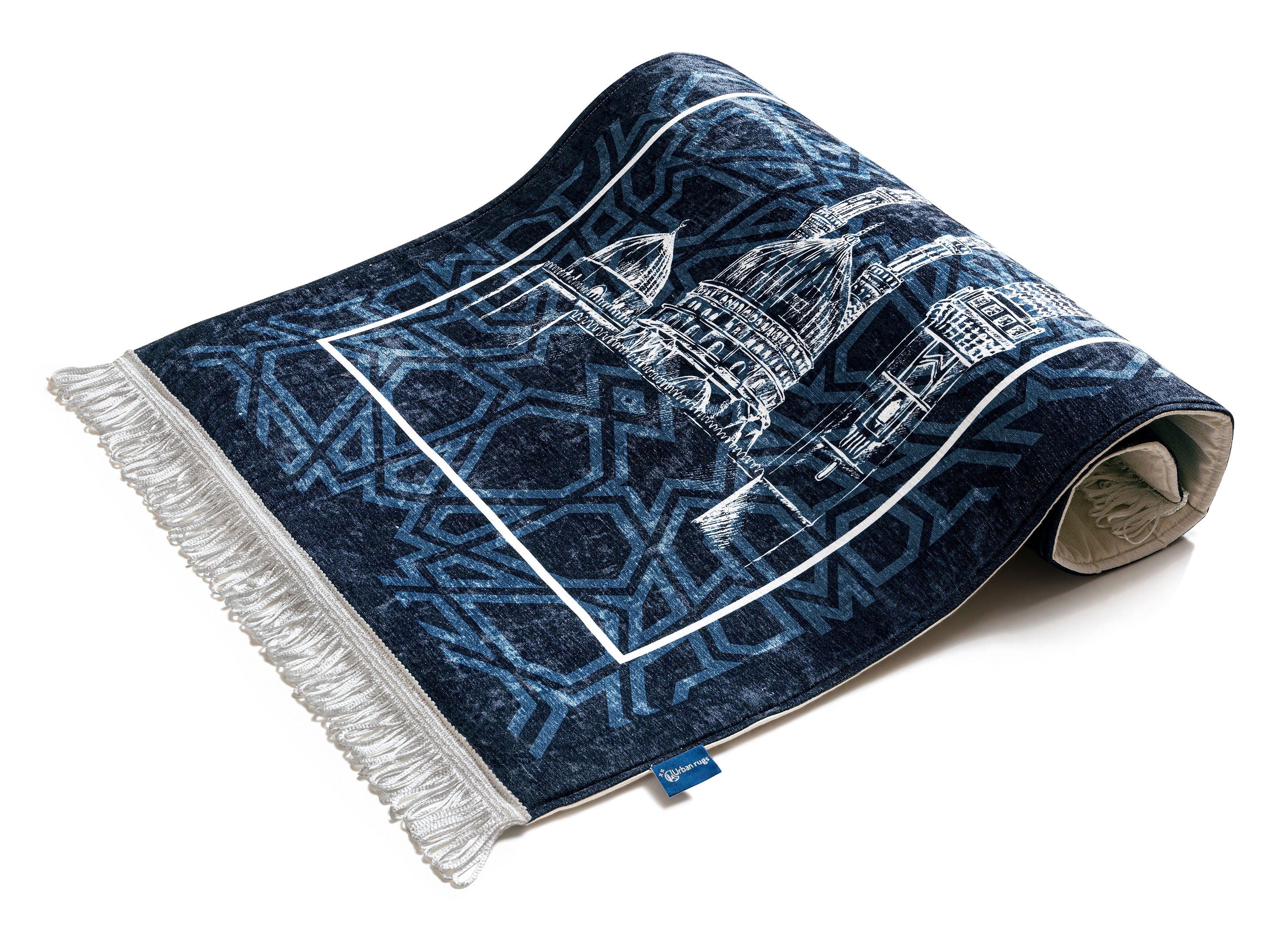 Blue Arabesque Original Prayer Mat