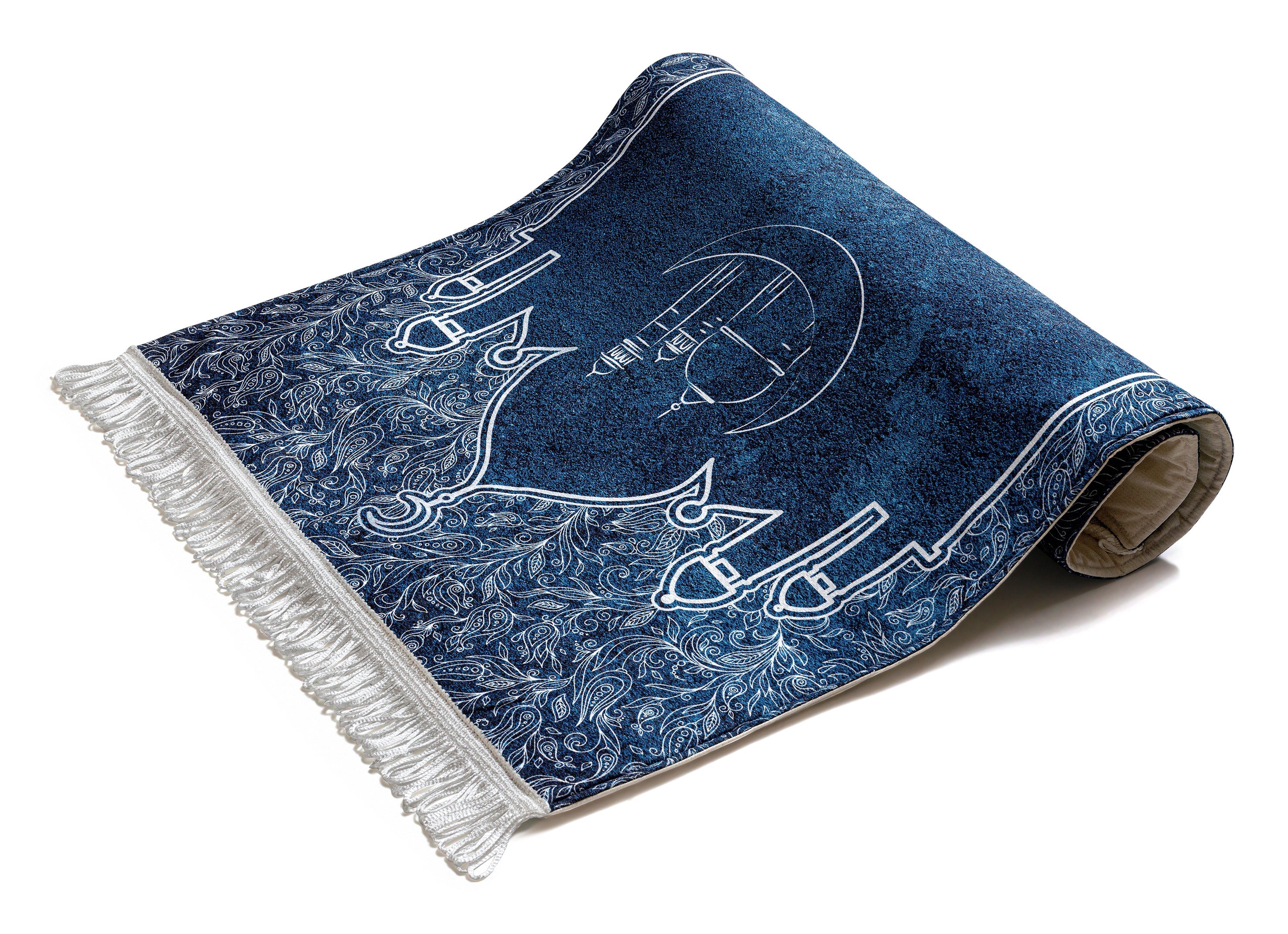 Islamic Navy Blue Original Prayer Mat