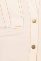 Hailey Denim Mini Dress - White Denim