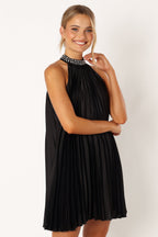 Lizzy Halterneck Mini Dress - Black