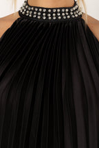 Lizzy Halterneck Mini Dress - Black